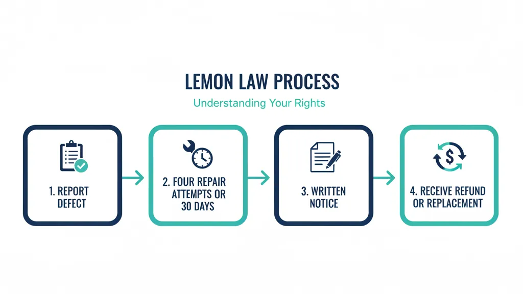 Michigan lemon law claim process flowchart showing qualification steps