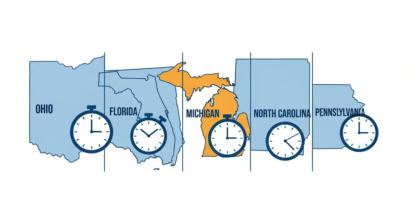 State-by-state lemon law deadline comparison chart