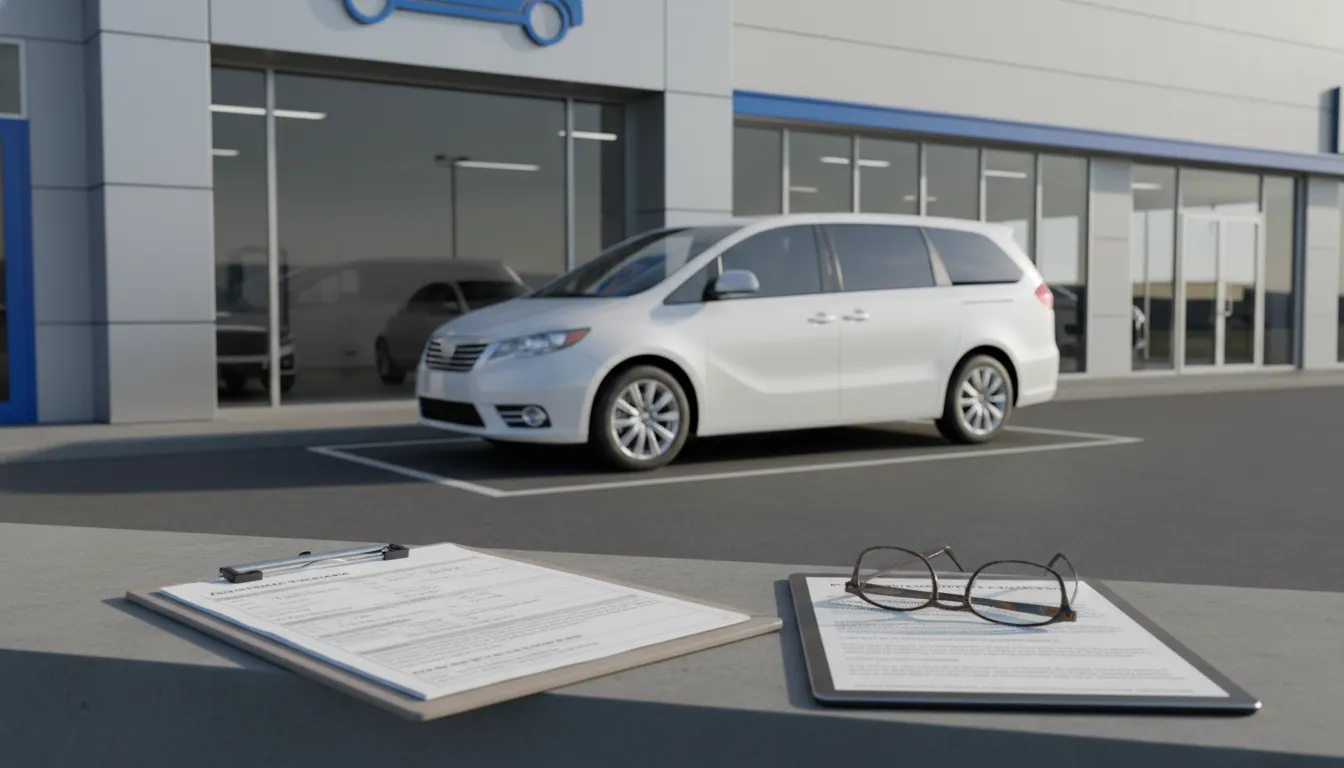 Chrysler Pacifica warranty repair paperwork