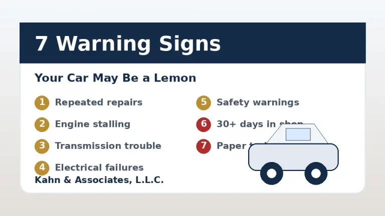 Honda lemon law guide with repair records and vehicle defect notes