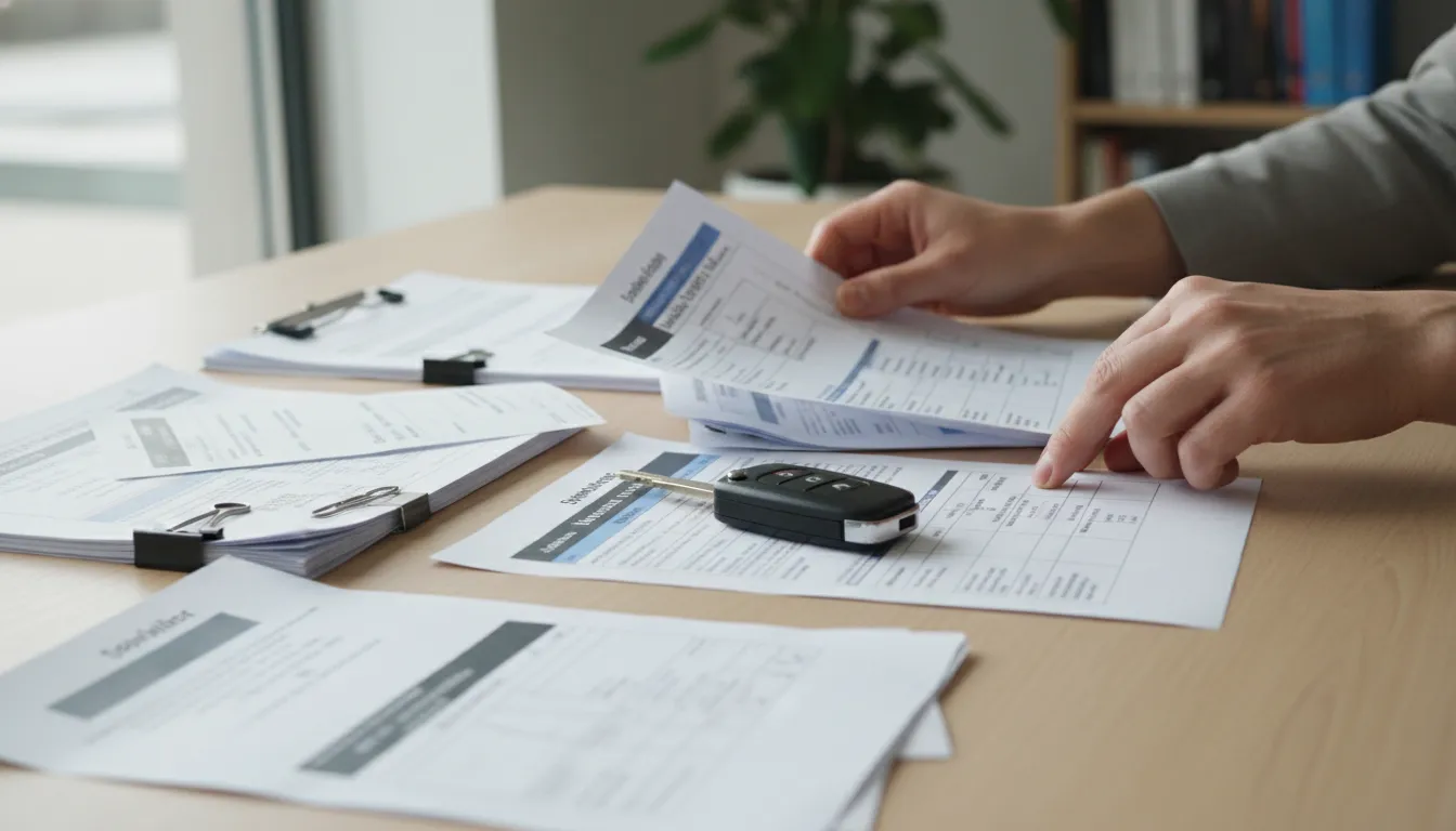 Vehicle owner organizing warranty repair orders