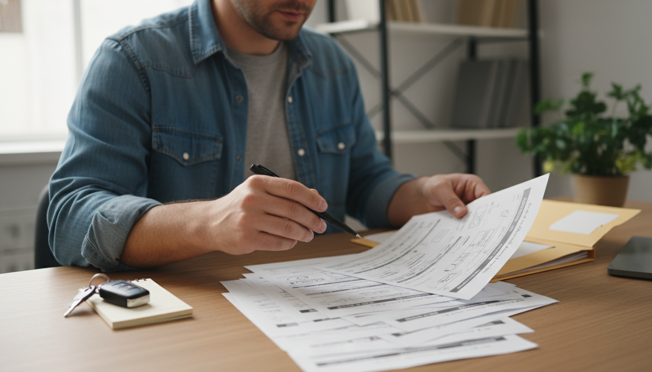 BMW repair records and service documents organized for a warranty claim