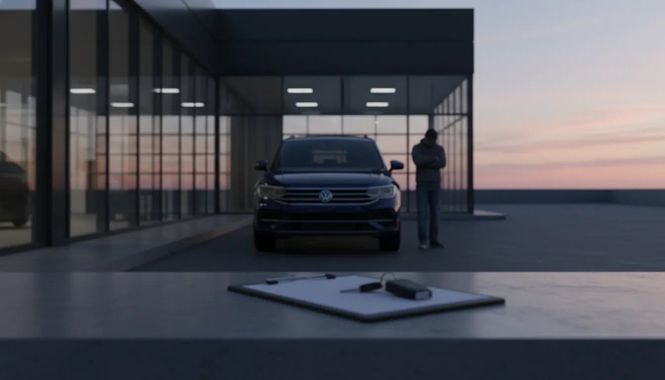 Volkswagen vehicle awaiting service after repeated repairs